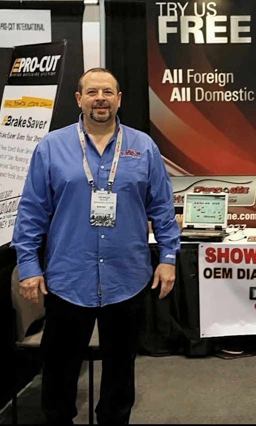 Peter, founder of Diagnostic Hotline, at an industry trade show
